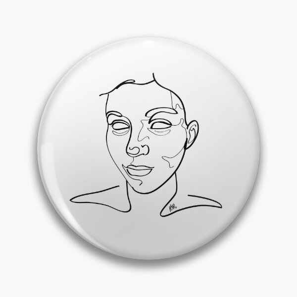 Item preview, Abstract Portrait 2 | Simple Line Art Face in Black | Minimalist Portrait designed and sold by Karli Mogen.