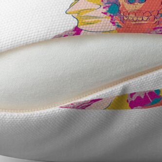 Alternate view of Portrait Of A Split Throw Pillow