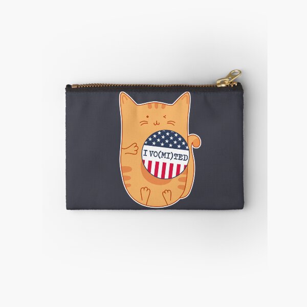 Item preview, I Voted I Vomited Cat Funny Election Day Sticker designed and sold by mindeverykind.