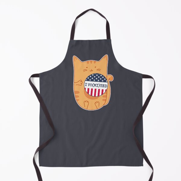 Item preview, I Voted I Vomited Cat Funny Election Day Sticker designed and sold by mindeverykind.