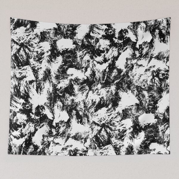 Item preview, Black and White Contrast Brushstrokes designed and sold by Carolina Diaz.