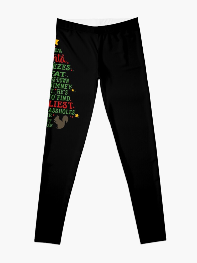 Alternate view of Jolliest Bunch of A-holes Leggings