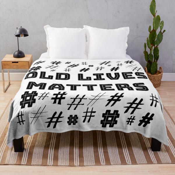 Item preview, Old Lives Matters Black Hashtags designed and sold by aventi24.