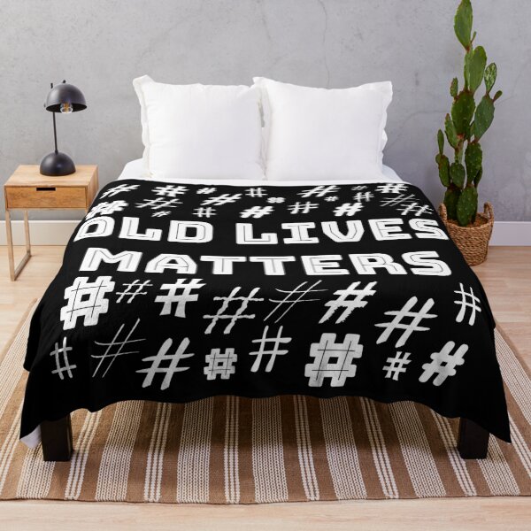 Item preview, Old Lives Matters White Hashtags designed and sold by aventi24.