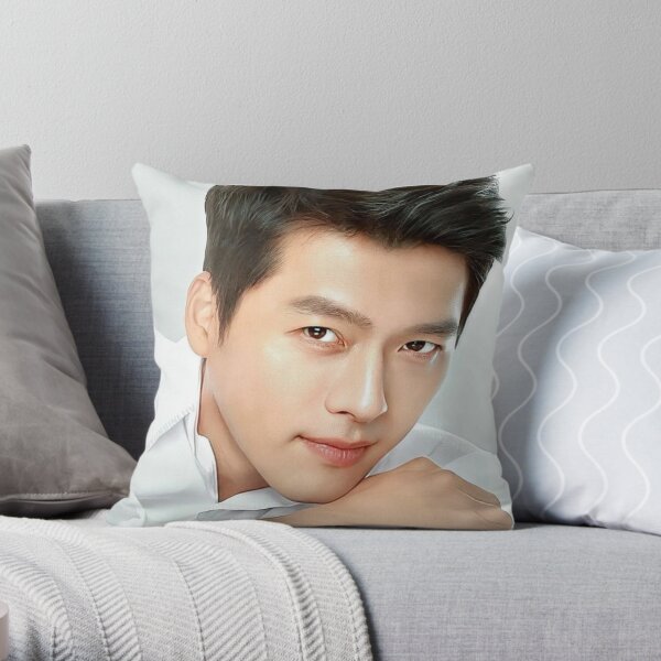 Hyun Bin Throw Pillow