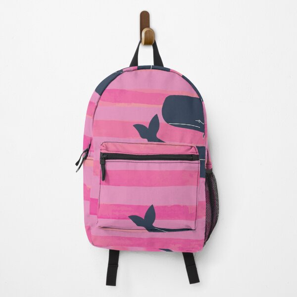 Item preview, Whales On Pink Stripes designed and sold by SharksOnShore.