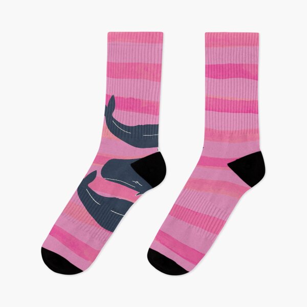 Item preview, Whales On Pink Stripes designed and sold by SharksOnShore.