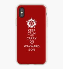 Keep Calm and Carry On My Wayward Son iPhone Case