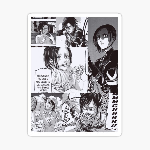 Sasha Braus Attack On Titan Sticker By Sophiesnk Redbubble The attack titan) is a japanese manga series both written and illustrated by hajime isayama. redbubble