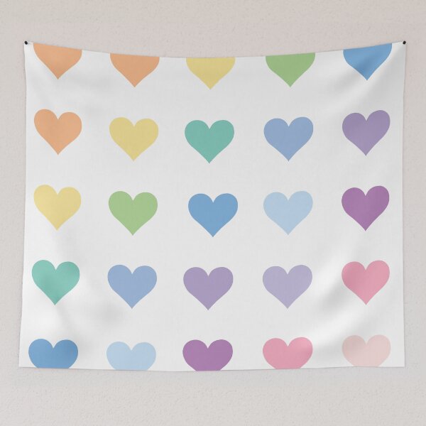 Item preview, Multicolored Hearts designed and sold by graceannej.