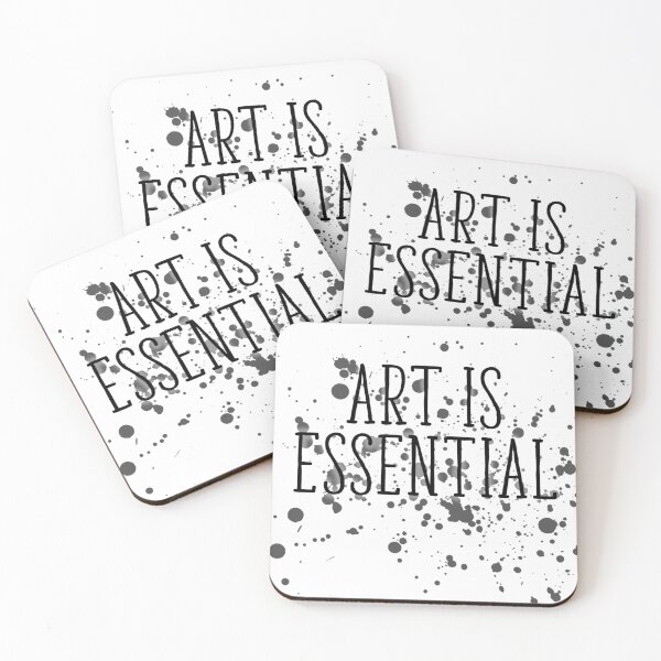 Item preview, art is essential - paint splatter designed and sold by introvertcafe.