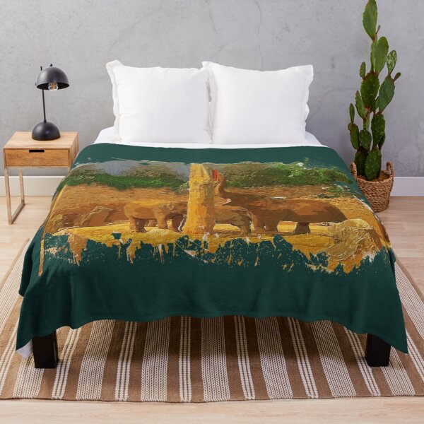 Item preview, Watercolor Elephants Painting designed and sold by MysticMagpie.