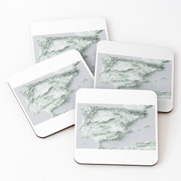 Item preview, Spain and Iberian Peninsula Relief Map Digitally-Rendered  designed and sold by ThinkAboutMaps.