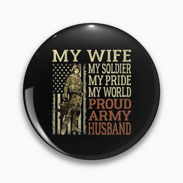 Item preview, My Wife My Soldier My Pride My World - Proud Army Husband | Military Spouse Gift designed and sold by DesignCube.