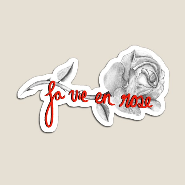 Item preview, Black and White La Vie en Rose designed and sold by CreationCarson.