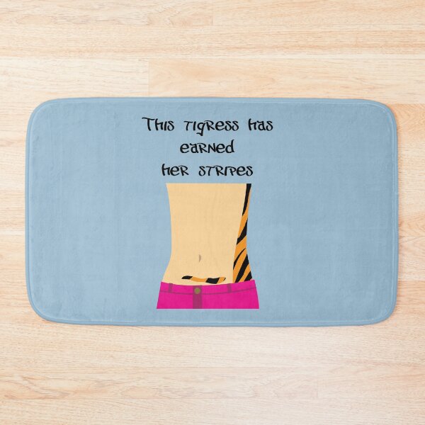 Item preview, Baby Blue Mom Body Positive Self-Love Stretch Mark Tiger Strip women empowerment design designed and sold by sinceanna.