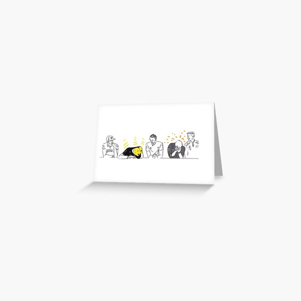 he's crying! Greeting Card