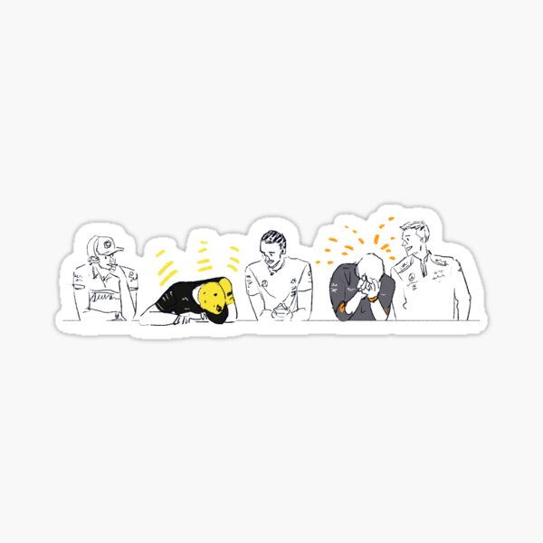 he's crying! Sticker