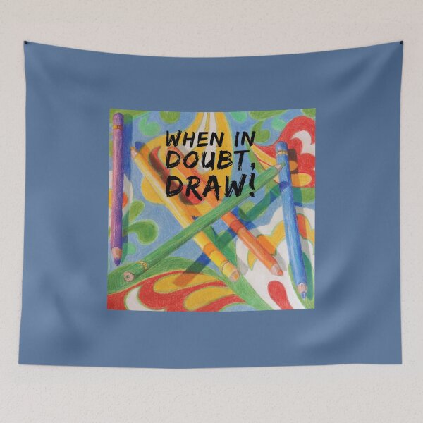 Item preview, Encouraging Original pencil design  designed and sold by MatchTheDrapes.
