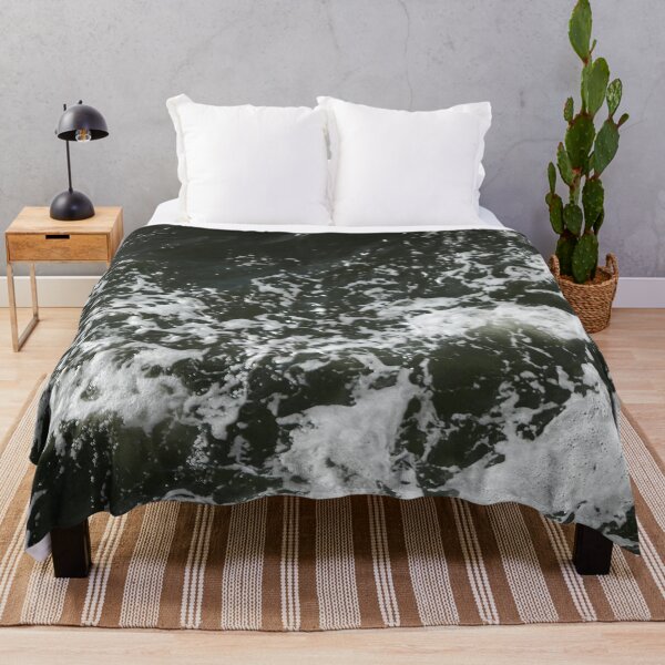 Item preview, Dark Blue Ocean Water with white foaming Waves designed and sold by frankheights.