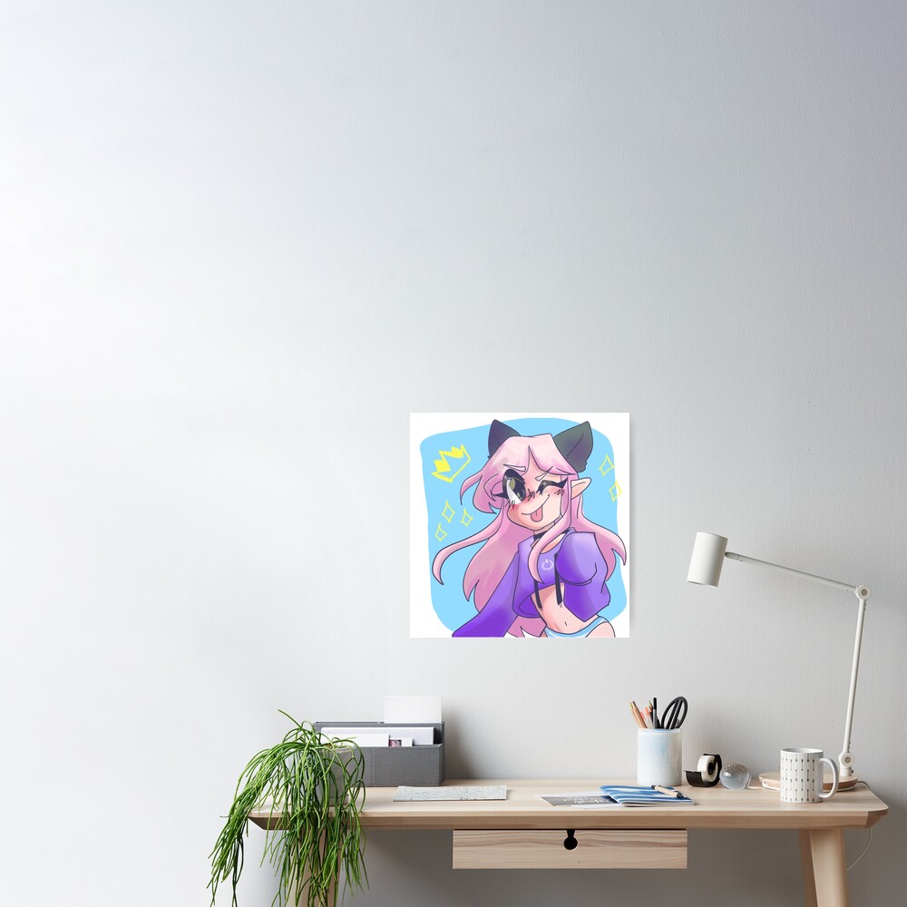 Belle Delphine' Poster, picture, metal print, paint by Wawo Murillo