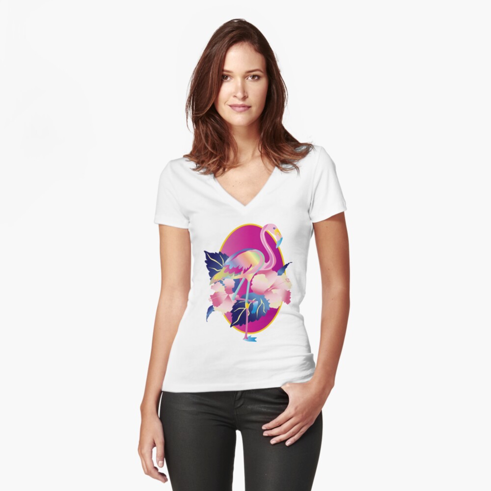 Item preview, Fitted V-Neck T-Shirt designed and sold by beverlyclaire.