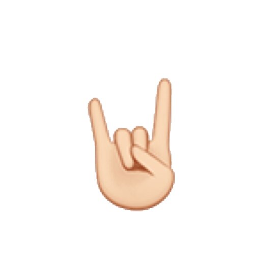 "Rock Hand Emoji" Poster by victoriab123 Redbubble