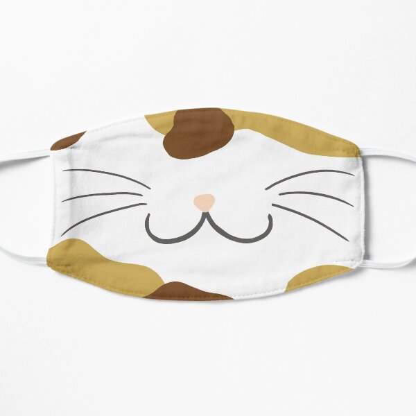 ein süßes Kätzchengrinsen und eine süße kleine boopable Nase Flache Maske