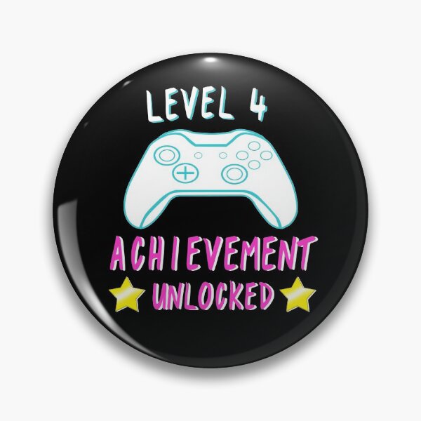 Item preview, Level 4 Birthday Achievement Unlocked Video Gamer designed and sold by NicholiCosplay.