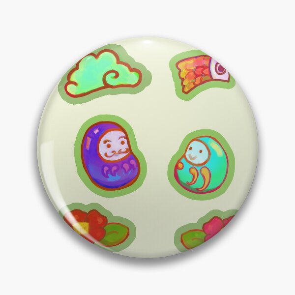 Item preview, daruma papa and son with koi no bori designed and sold by KNKNworks.