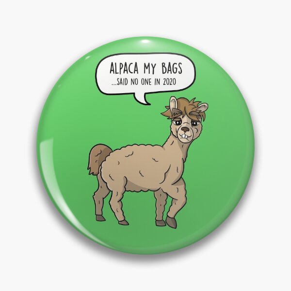 Artikelvorschau, Alpaca my Bags Said No One in 2020 - Alpaca Funny Cartoon Pun entworfen und verkauft von LEFDDesigns.