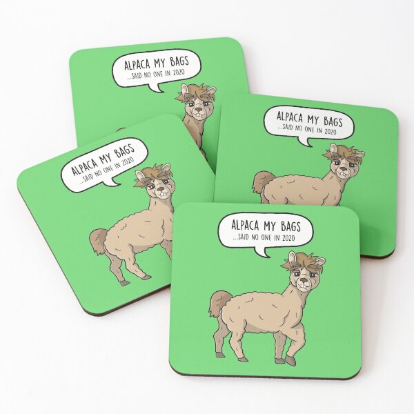 Item preview, Alpaca my Bags Said No One in 2020 - Alpaca Funny Cartoon Pun designed and sold by LEFDDesigns.