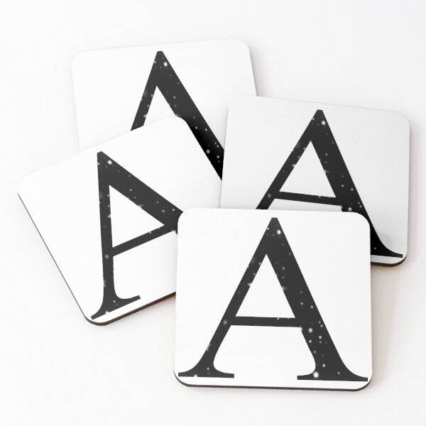 Item preview, Black and White Star Print Greek Letter Alpha designed and sold by Katies1800.