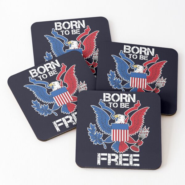 Item preview, Born to be Free Vintage Eagle Flag US designed and sold by mmos.