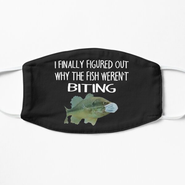 Fish wearing a mask Flat Mask