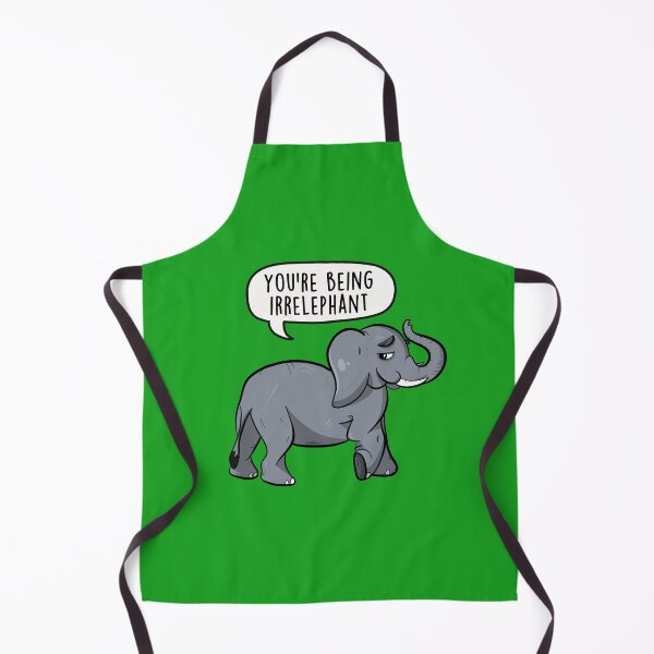 Artikelvorschau, You're Being Irrelephant - Funny Elephant Cartoon Sarcastic Pun entworfen und verkauft von LEFDDesigns.
