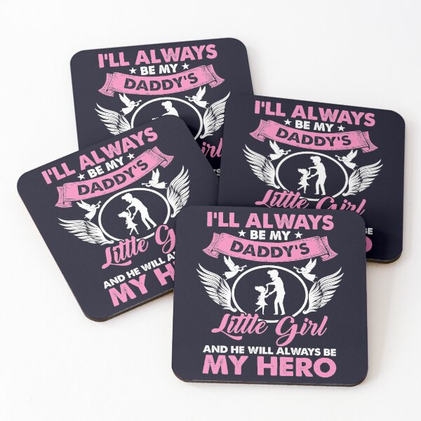 Item preview, I'll Always Be My Daddy's Little Girl and He Will Always Be My Hero Fathers Day designed and sold by mmos.