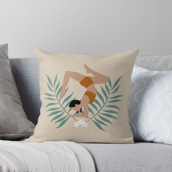 Item preview, Yoga girl in tropical vibes designed and sold by aziulmarinho.