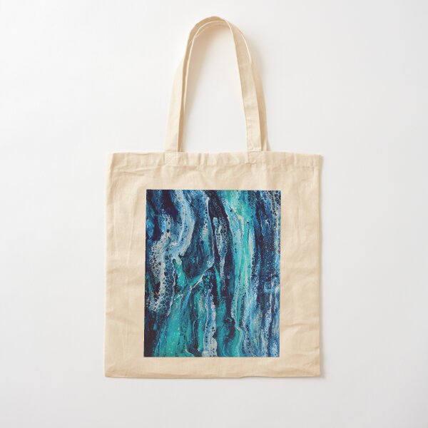 Deep Blue Cotton Tote Bag