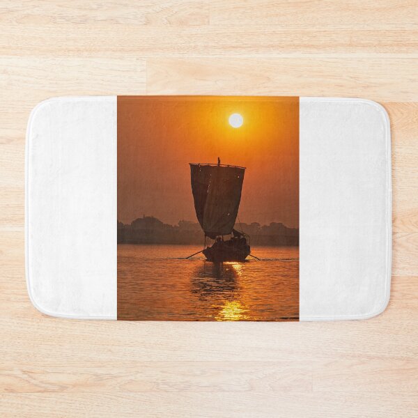 Item preview, Sailing down the Ganges at Sunset designed and sold by photograham.