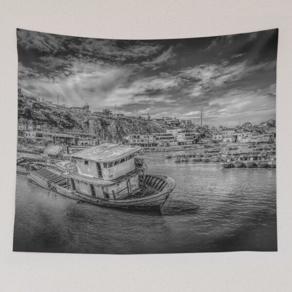 Item preview, Old fishing boat, sunken ship on the ocean floor designed and sold by Steven Kight.