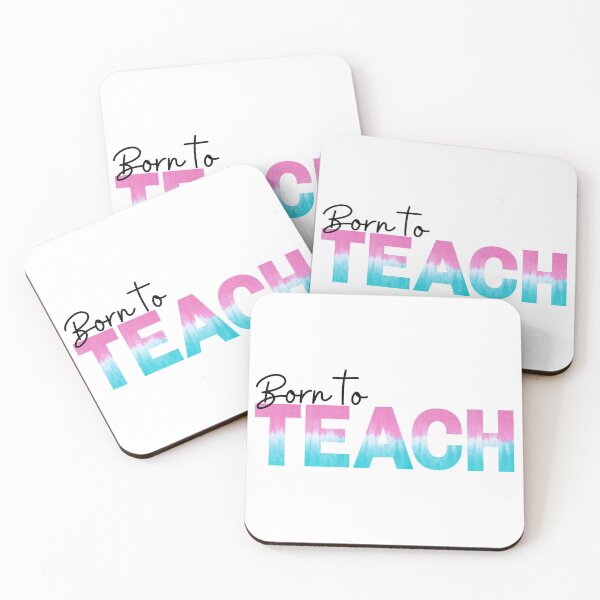 Item preview, Born to Teach, Pink and Blue designed and sold by abigailbaughan.