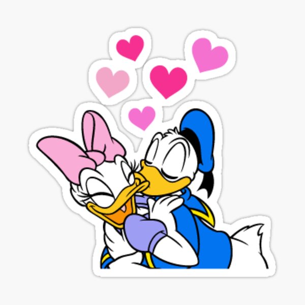 Disney] Deco Sparkly Stickers - Donald & Daisy Duck - Arts & Crafts Korea