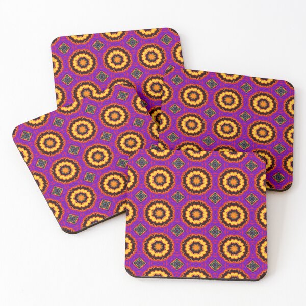 Item preview, floral oriental tile pattern designed and sold by Red Witch Art.