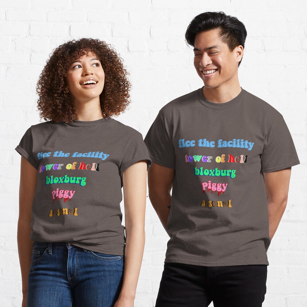 Roblox Game Pack T Shirt By Stickersmel Redbubble - new roblox models roblox flee the facility