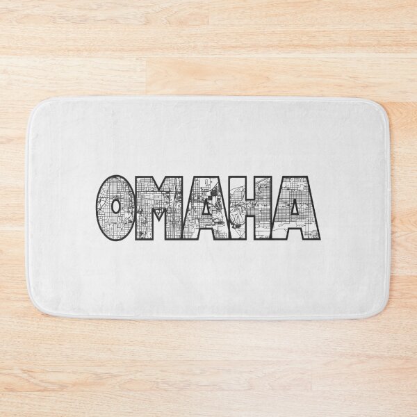 Item preview, Omaha, Nebraska Street Map designed and sold by thestreetslocal.
