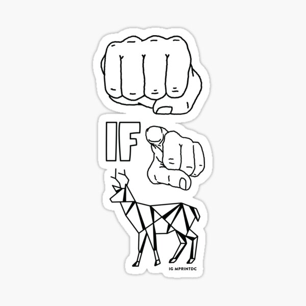 knuck-if-you-buck-sticker-for-sale-by-themprint-redbubble