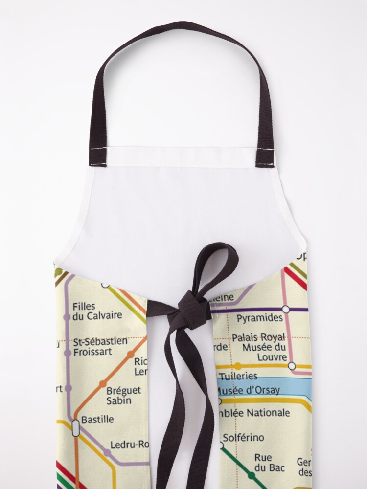 Alternate view of Paris METRO Map Apron
