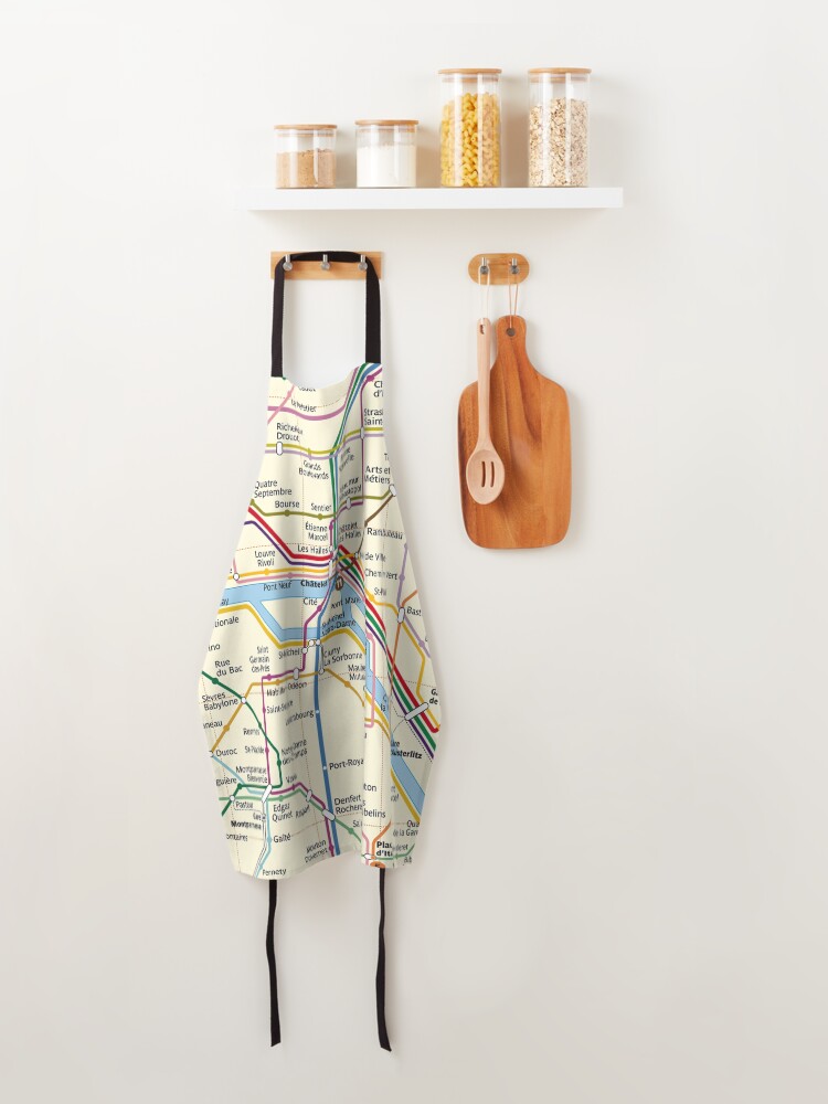 Alternate view of Paris METRO Map Apron