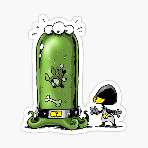Aliens vs Puppies: Lunchies Sticker